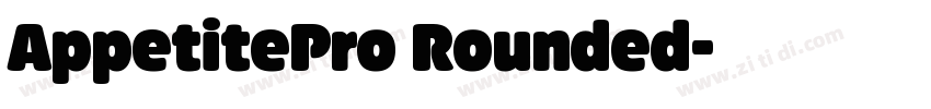 AppetitePro Rounded字体转换